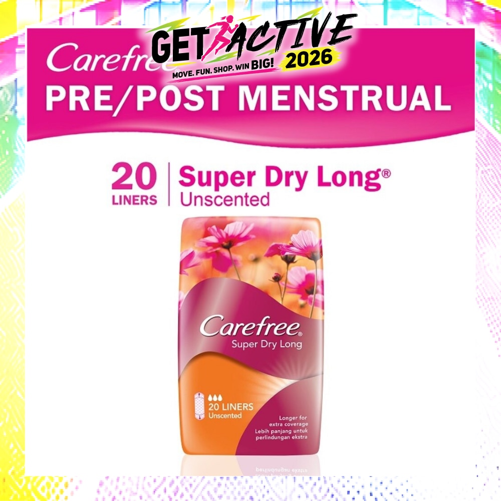 Super Dry Long Unscented Panty Liners 20s image