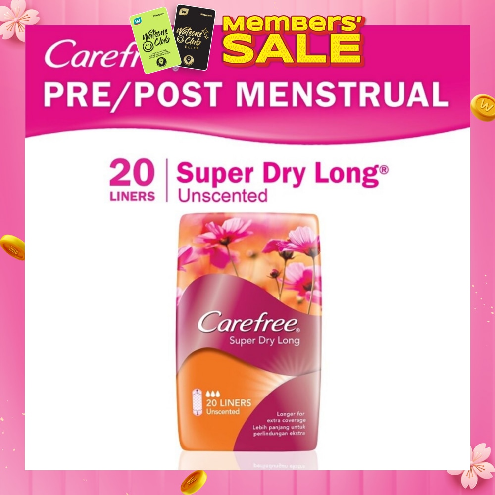Super Dry Long Unscented Panty Liners 20s