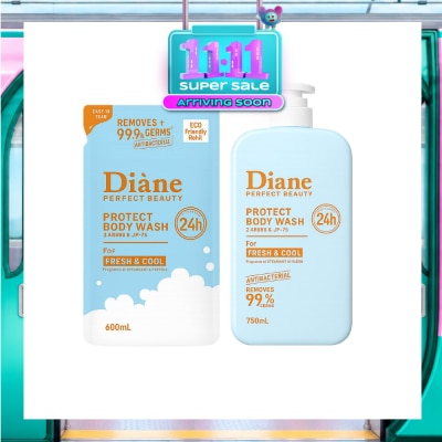 MOIST DIANE Perfect Beauty Protect Body Wash Fresh & Cool + Refill Bundle Set 1s image