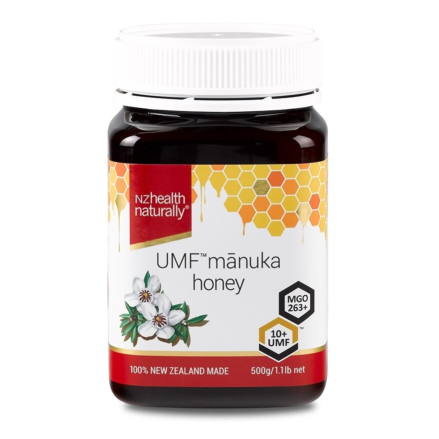 Manuka Honey UMF 10+ (For Immune, Digestive Support & Relief Of Mouth Ulcers & Sore Throat) 500g