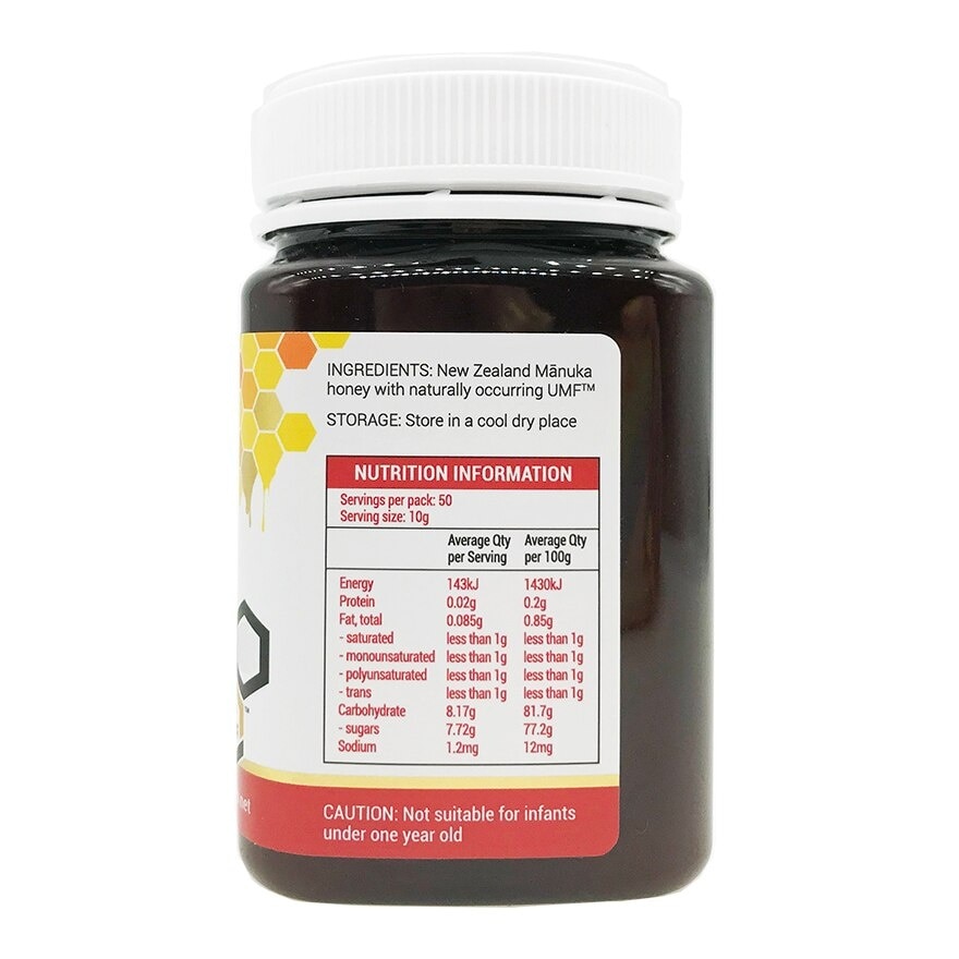 Manuka Honey UMF 10+ (For Immune, Digestive Support & Relief Of Mouth Ulcers & Sore Throat) 500g