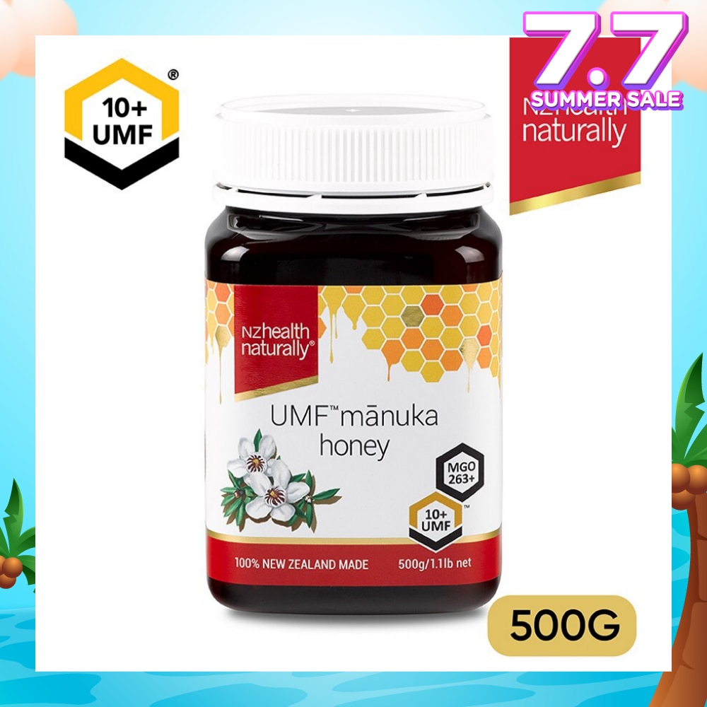 Manuka Honey UMF 10+ (For Immune, Digestive Support & Relief Of Mouth Ulcers & Sore Throat) 500g