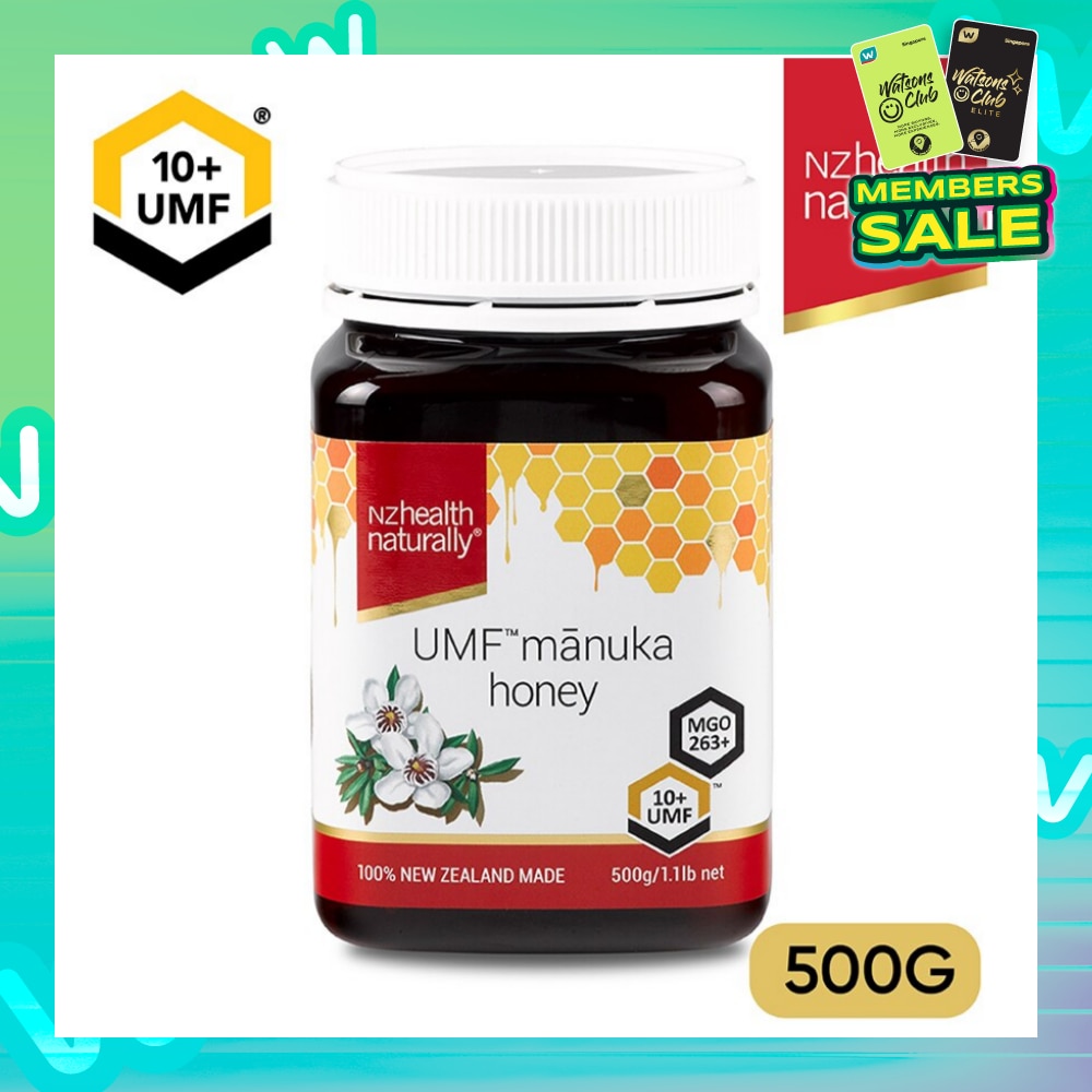 Manuka Honey UMF 10+ (For Immune, Digestive Support & Relief Of Mouth Ulcers & Sore Throat) 500g