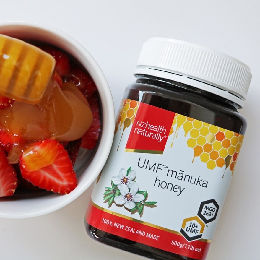 Manuka Honey UMF 10+ (For Immune, Digestive Support & Relief Of Mouth Ulcers & Sore Throat) 500g