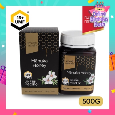 NZHEALTH NATURALLY UMF 15+ Manuka Honey 500g