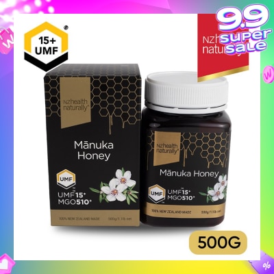 NZHEALTH NATURALLY UMF 15+ Manuka Honey 500g
