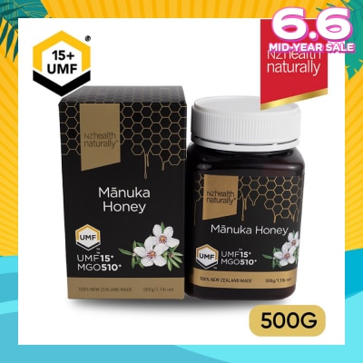 NZHEALTH NATURALLY UMF 15+ Manuka Honey 500g
