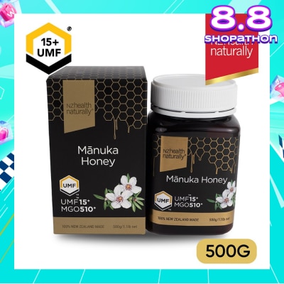 NZHEALTH NATURALLY UMF 15+ Manuka Honey 500g