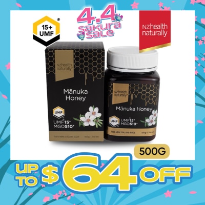 NZHEALTH NATURALLY - UMF 15+ Manuka Honey 500g