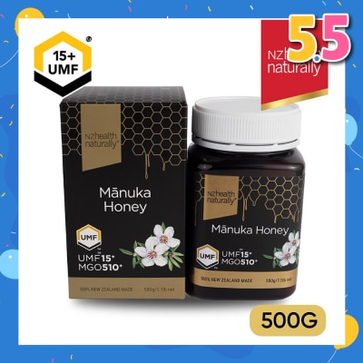 NZHEALTH NATURALLY UMF 15+ Manuka Honey 500g