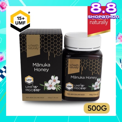 NZHEALTH NATURALLY UMF 15+ Manuka Honey 500g