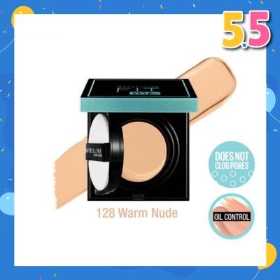 MAYBELLINE Fit Me Matte + Poreless Oil Control Cushion Foundation 128 Warm Nude 14g