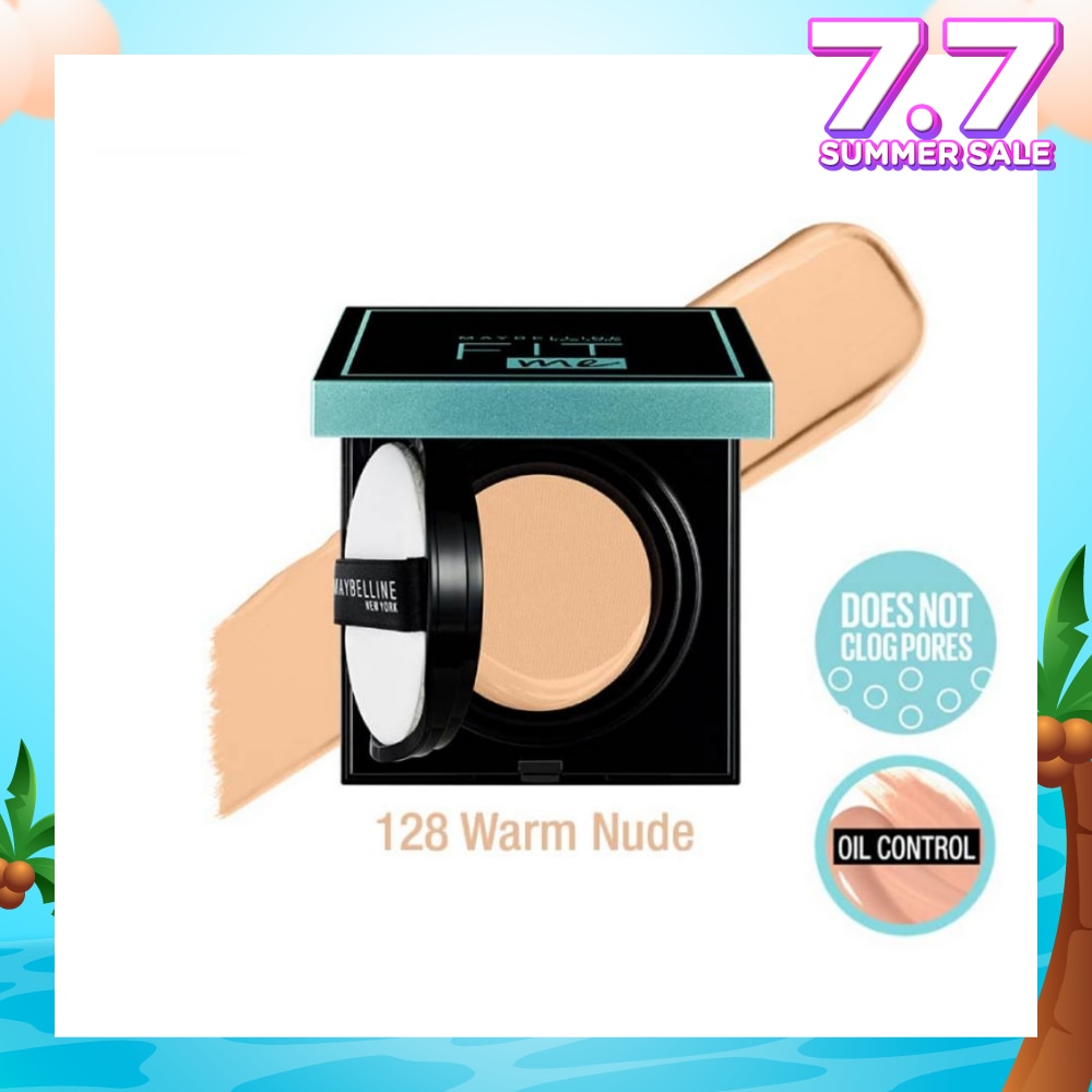 Fit Me Matte + Poreless Oil Control Cushion Foundation 128 Warm Nude 14g
