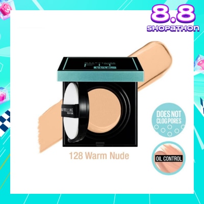 MAYBELLINE Fit Me Matte + Poreless Oil Control Cushion Foundation 128 Warm Nude 14g