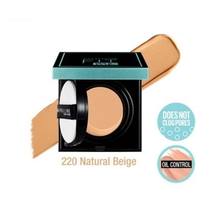 MAYBELLINE Fit Me Matte + Poreless Oil Control Cushion Foundation 220 Natural Beige 14g