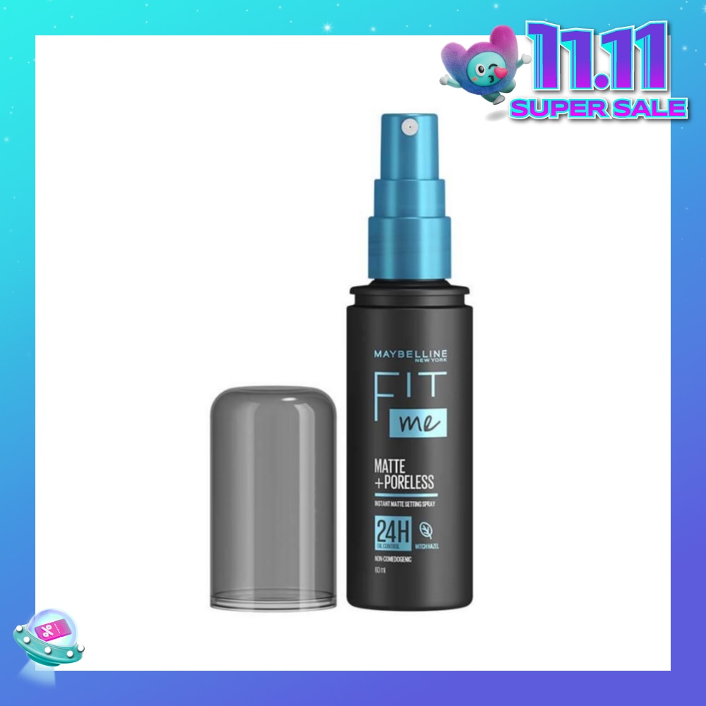 Fit Me 24hr Multi-Use Shine-free Non-drying Instant Matte Power Splash Proof Setting Spray 60ml