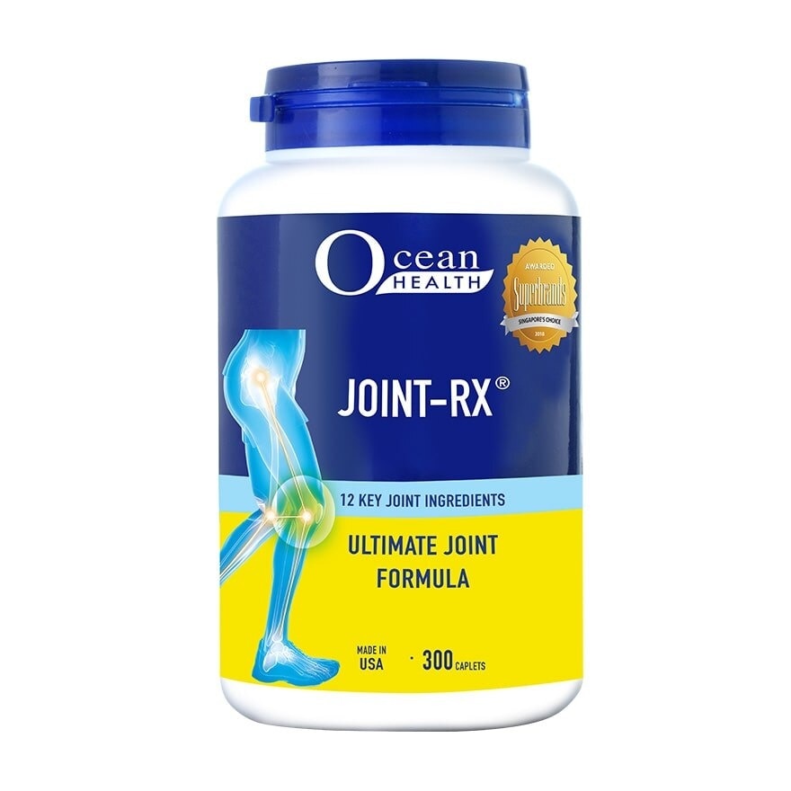 Joint-RX Caplet (Relieves Joint Ache & Discomfort, Promotes Mobility & Flexibility + 12 Key Nutrients such as Glucosamine, Chondroitin, MSM, Vit D3, Boswellia) 300s