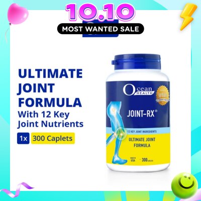 OCEAN HEALTH Joint RX Caplet (Relieves Joint Ache & Discomfort, Promotes Mobility & Flexibility + 12 Key Nutrients such as Glucosamine, Chondroitin, MSM, Vit D3, Boswellia) 300s image