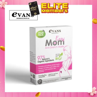 EVANS Easy Mom Anti-Stretch Marks Cream (Prevents & Reduce Stretch Marks) Packset 100ml x 2s