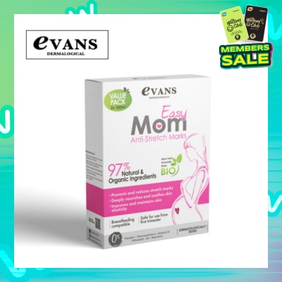 EVANS Easy Mom Anti-Stretch Marks Cream (Prevents & Reduce Stretch Marks) Packset 100ml x 2s