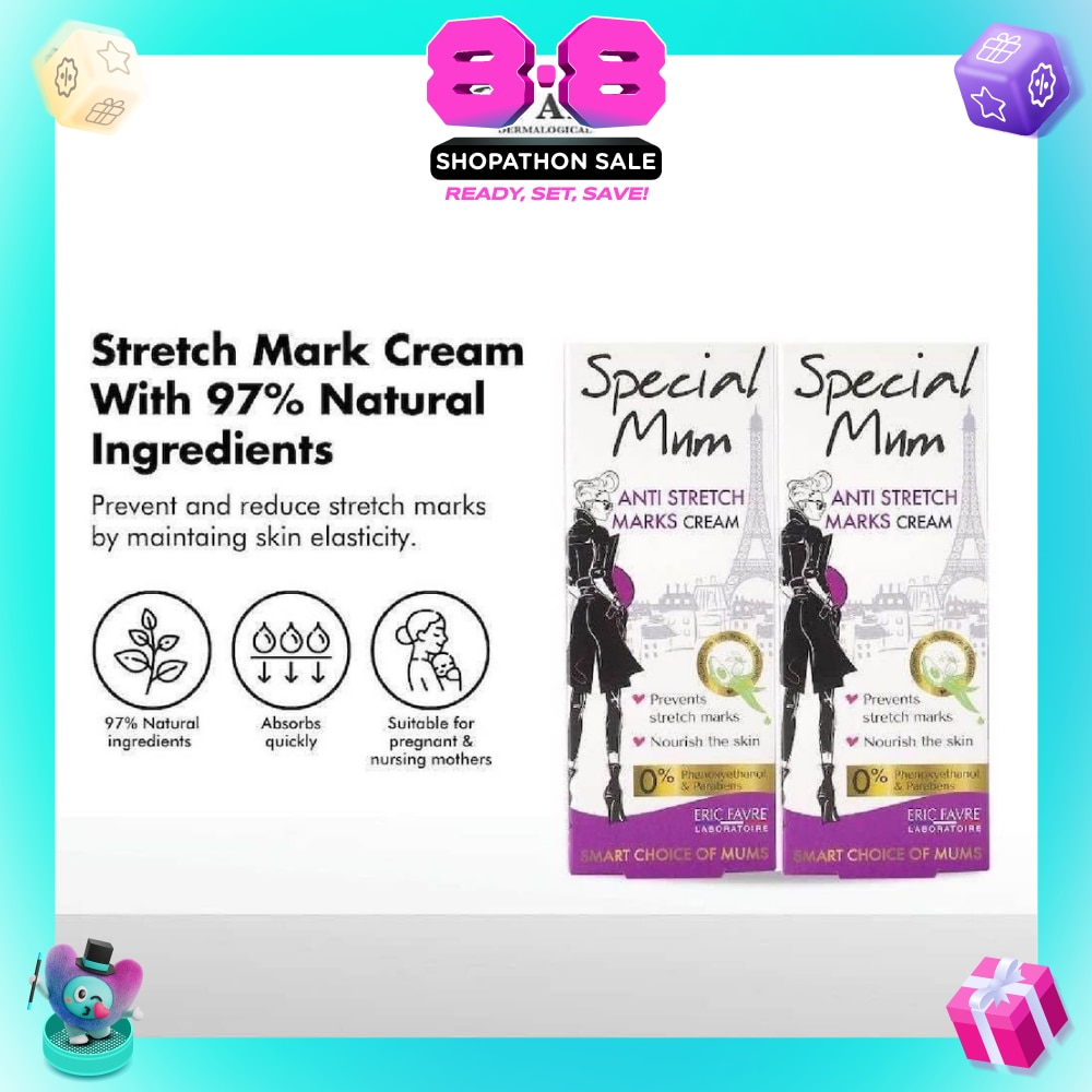 Dermalogical Special Mum Anti-Stretch Marks Cream Twin Pack 2x100ml