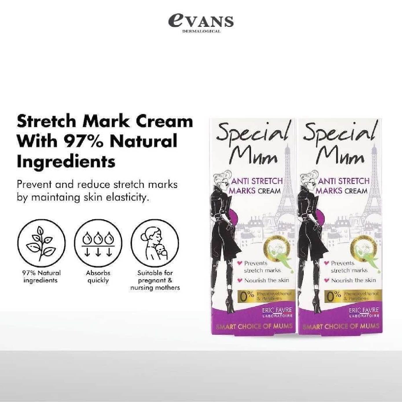Dermalogical Special Mum Anti-Stretch Marks Cream Twin Pack 2x100ml