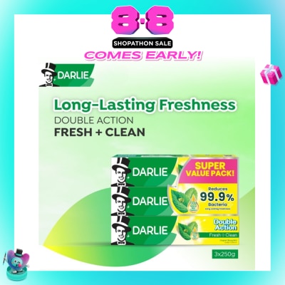 DARLIE - Double Action Freshness Toothpaste Value Pack 250g x 3s