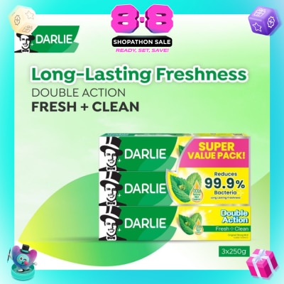 DARLIE - Double Action Freshness Toothpaste Value Pack 250g x 3s