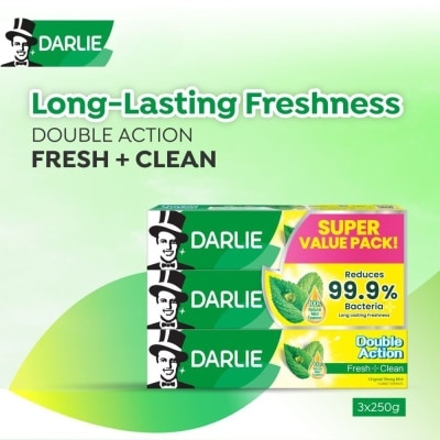DARLIE Double Action Freshness Toothpaste Value Pack 250g x 3s