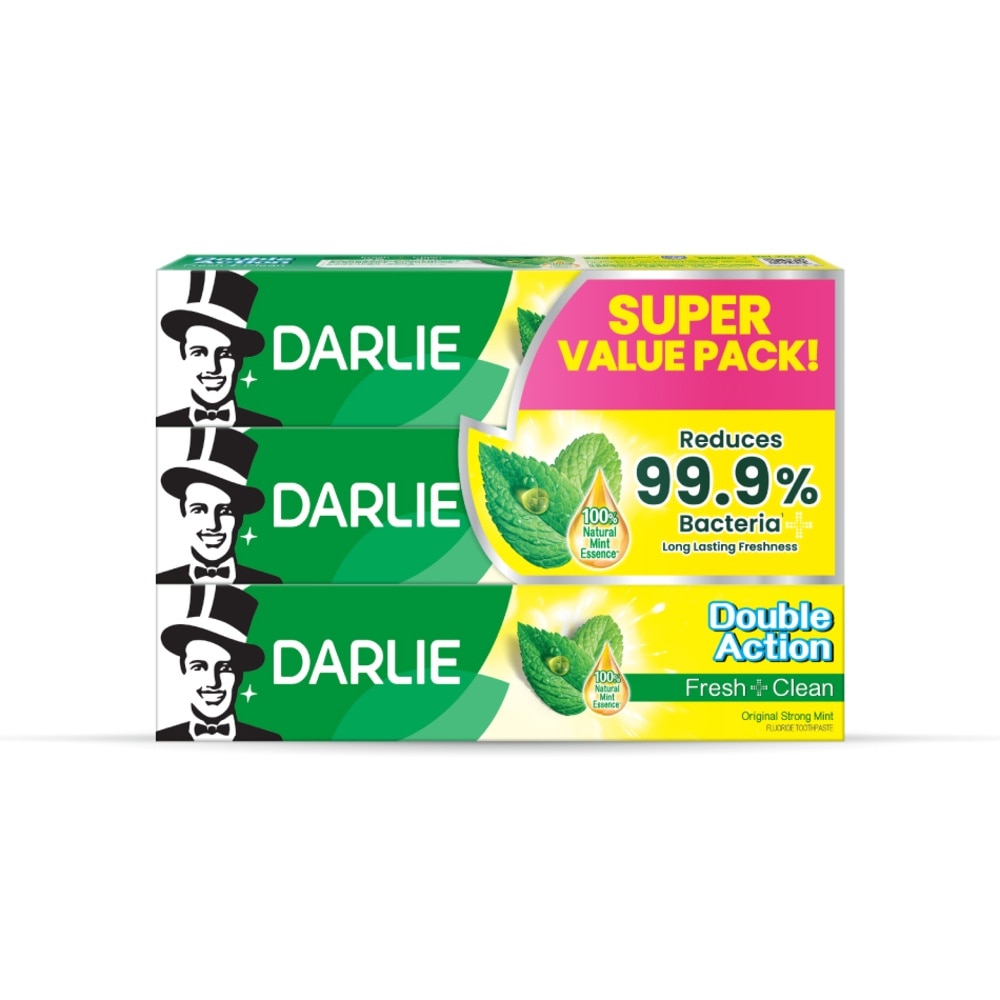 Double Action Freshness Toothpaste Value Pack 250g x 3s
