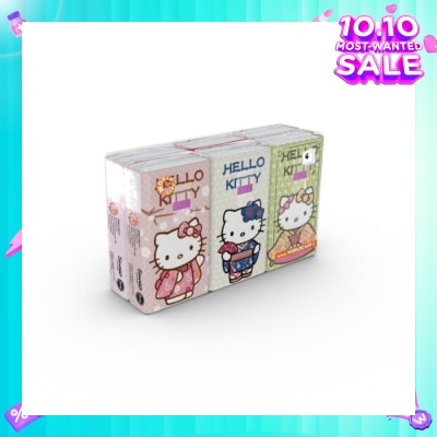 HELLO KITTY Soft Tissue Paper 4ply Extra Thick Japan 6s