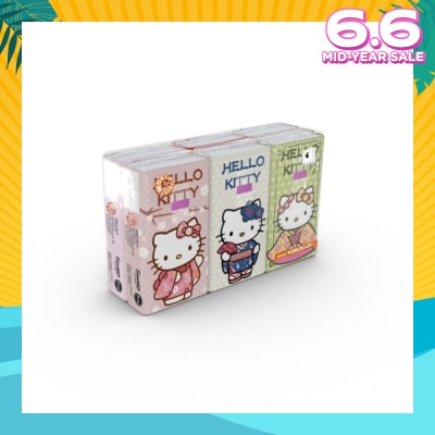HELLO KITTY Soft Tissue Paper 4ply Extra Thick Japan 6s