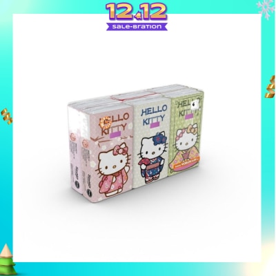 HELLO KITTY Soft Tissue Paper 4ply Extra Thick Japan 6s