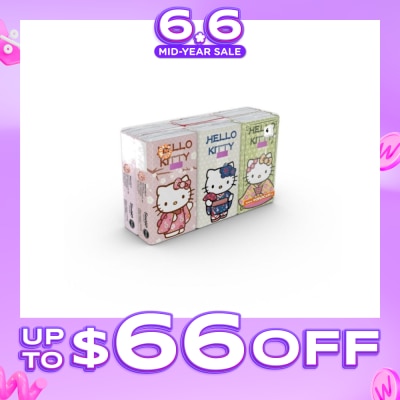 HELLO KITTY - Soft Tissue Paper 4ply Extra Thick Japan 6s