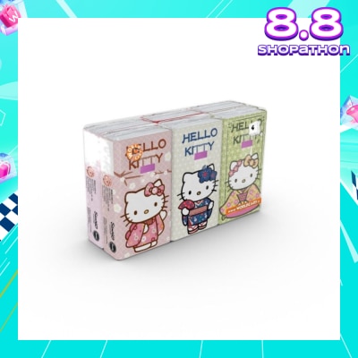 HELLO KITTY Soft Tissue Paper 4ply Extra Thick Japan 6s