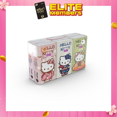 HELLO KITTY Soft Tissue Paper 4ply Extra Thick Japan 6s