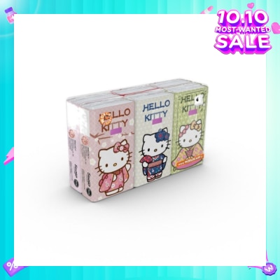 HELLO KITTY Soft Tissue Paper 4ply Extra Thick Japan 6s