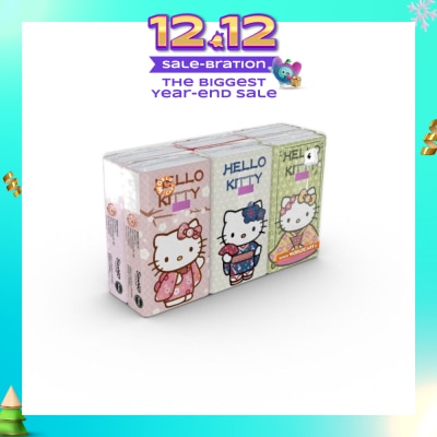 HELLO KITTY Soft Tissue Paper 4ply Extra Thick Japan 6s