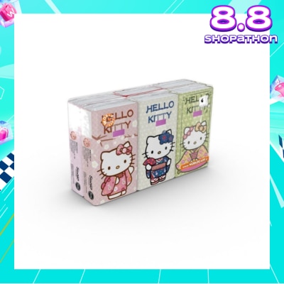 HELLO KITTY Soft Tissue Paper 4ply Extra Thick Japan 6s