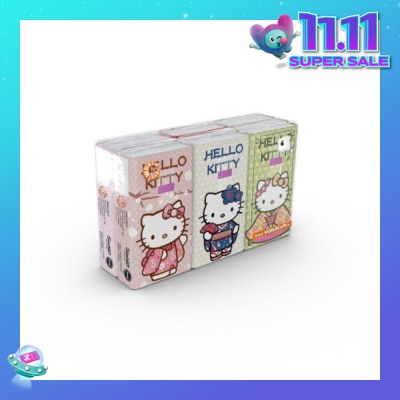 HELLO KITTY Soft Tissue Paper 4ply Extra Thick Japan 6s