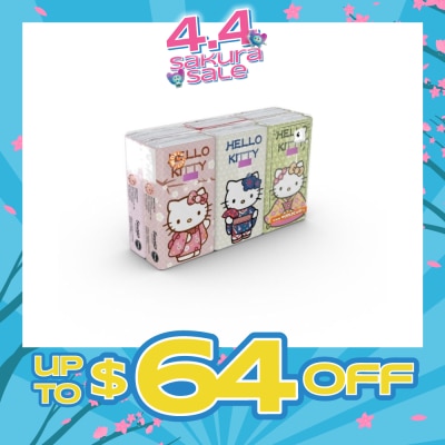 HELLO KITTY - Soft Tissue Paper 4ply Extra Thick Japan 6s