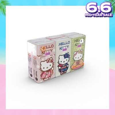HELLO KITTY Soft Tissue Paper 4ply Extra Thick Japan 6s