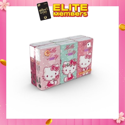 HELLO KITTY Soft Tissue Paper 4ply Extra Thick Flower 6s