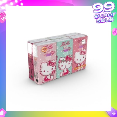 HELLO KITTY Soft Tissue Paper 4ply Extra Thick Flower 6s