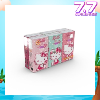 HELLO KITTY Soft Tissue Paper 4ply Extra Thick Flower 6s