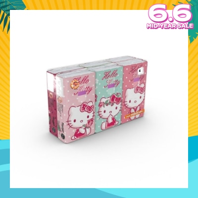 HELLO KITTY Soft Tissue Paper 4ply Extra Thick Flower 6s