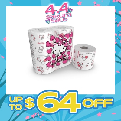 HELLO KITTY - 3ply Soft Toilet and Bathroom Paper 4s