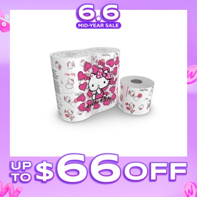 HELLO KITTY - 3ply Soft Toilet and Bathroom Paper 4s