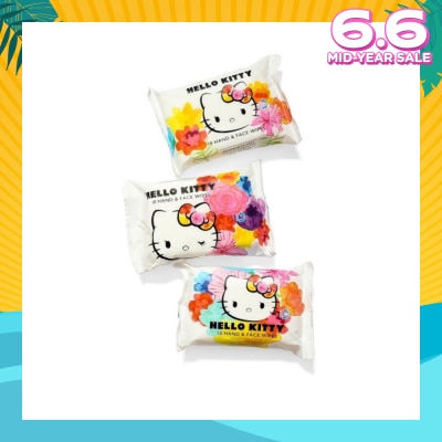 HELLO KITTY Hand & Face Wipes Fragrance Free 3s