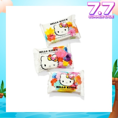 HELLO KITTY Hand & Face Wipes Fragrance Free 3s